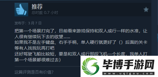 双影奇境Steam好评如潮